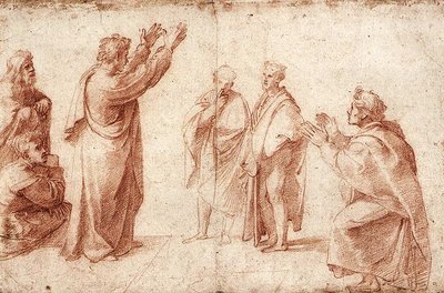 アテネでの聖パウロの説教に関する研究 作： Raffaello Sanzio Raphael
